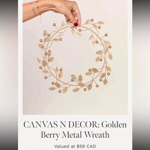 Elegant Gold Jilly Box Wreath